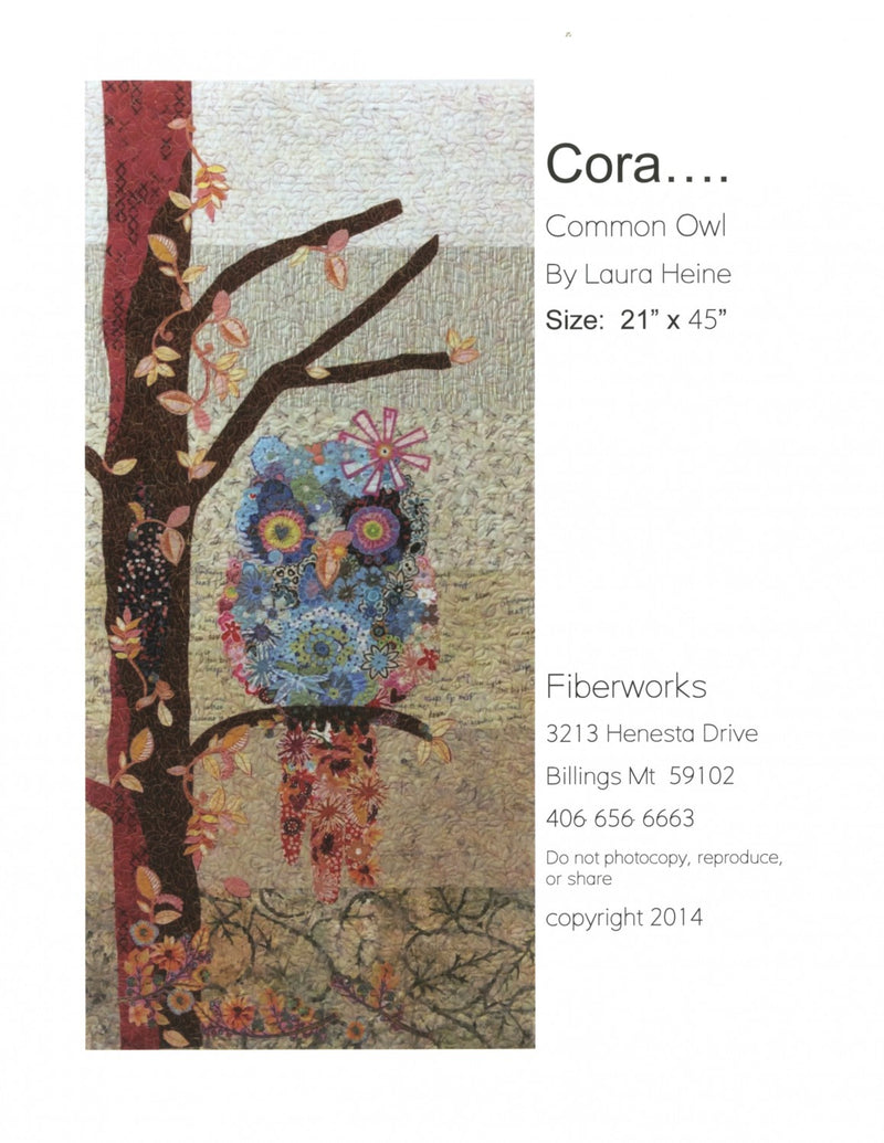 Fiberworks Cora...Common Owl Collage Pattern