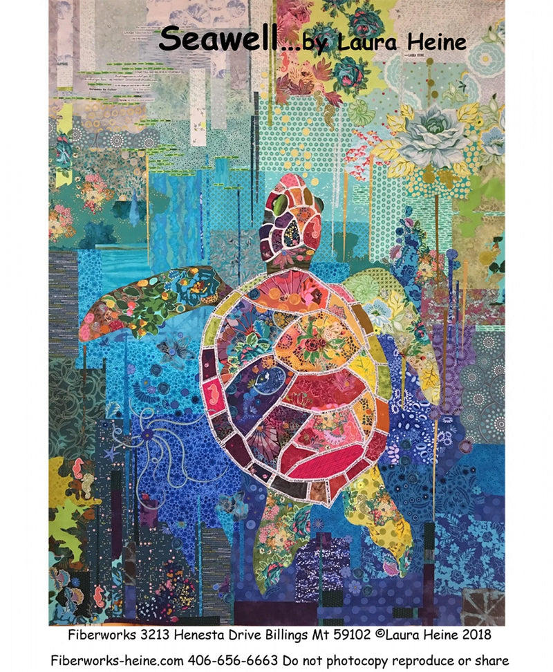 Fiberworks Seawell Sea Turtle Collage Pattern