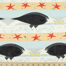 Charley Harper Coastal Eagle Poplin Fabric