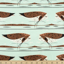 Charley Harper Coastal Curlew Poplin Fabric