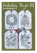 Holiday Tags III Embroidery Pattern