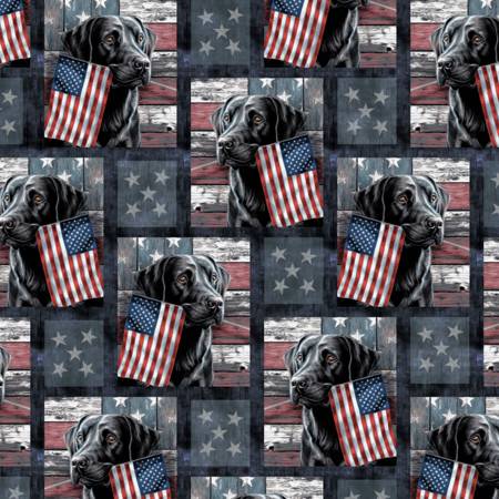 David Textiles Best Of America Patriotic Labrador ML31389C1