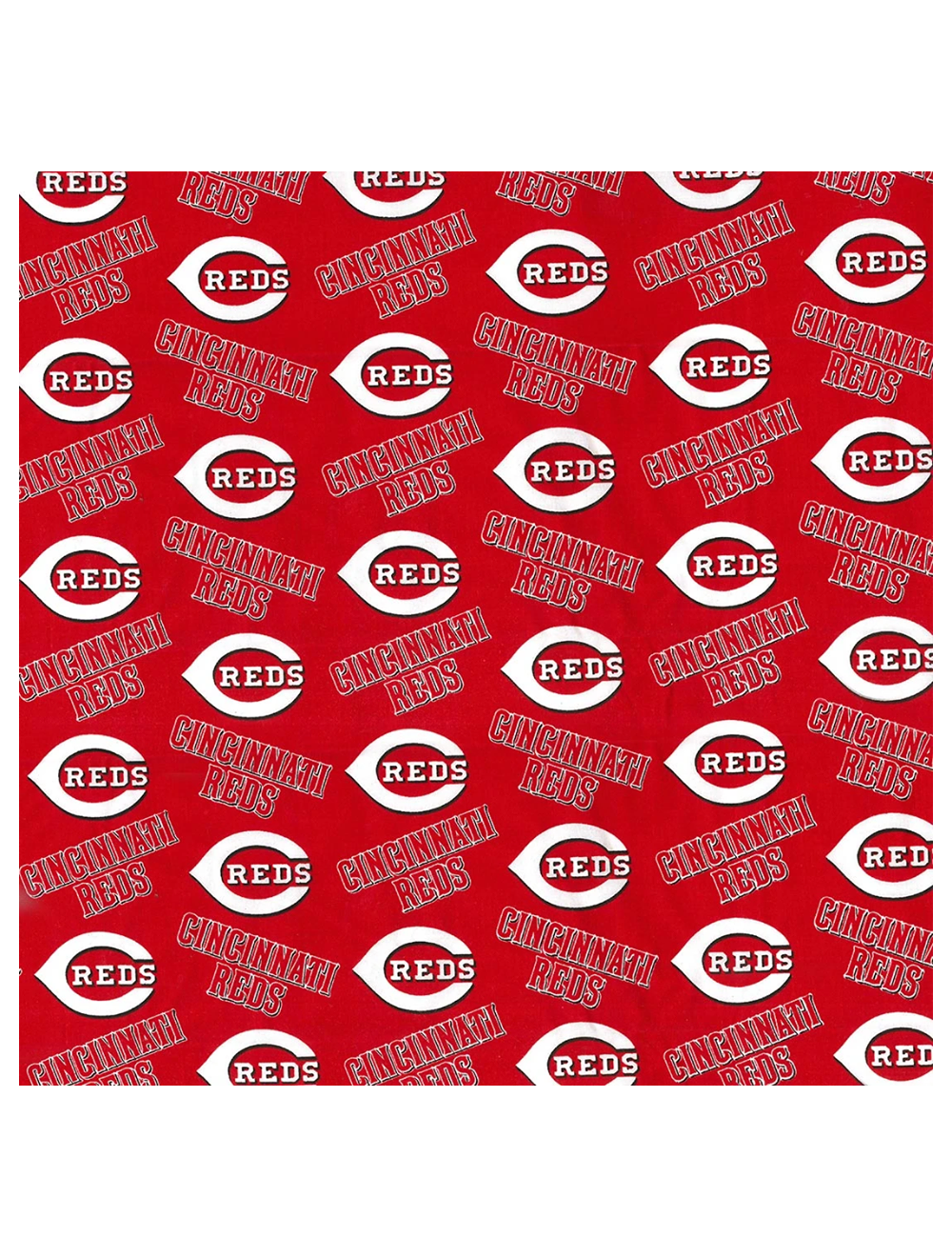 Fabric Traditions MLB Cincinnati Reds Baseball Cotton Print 60