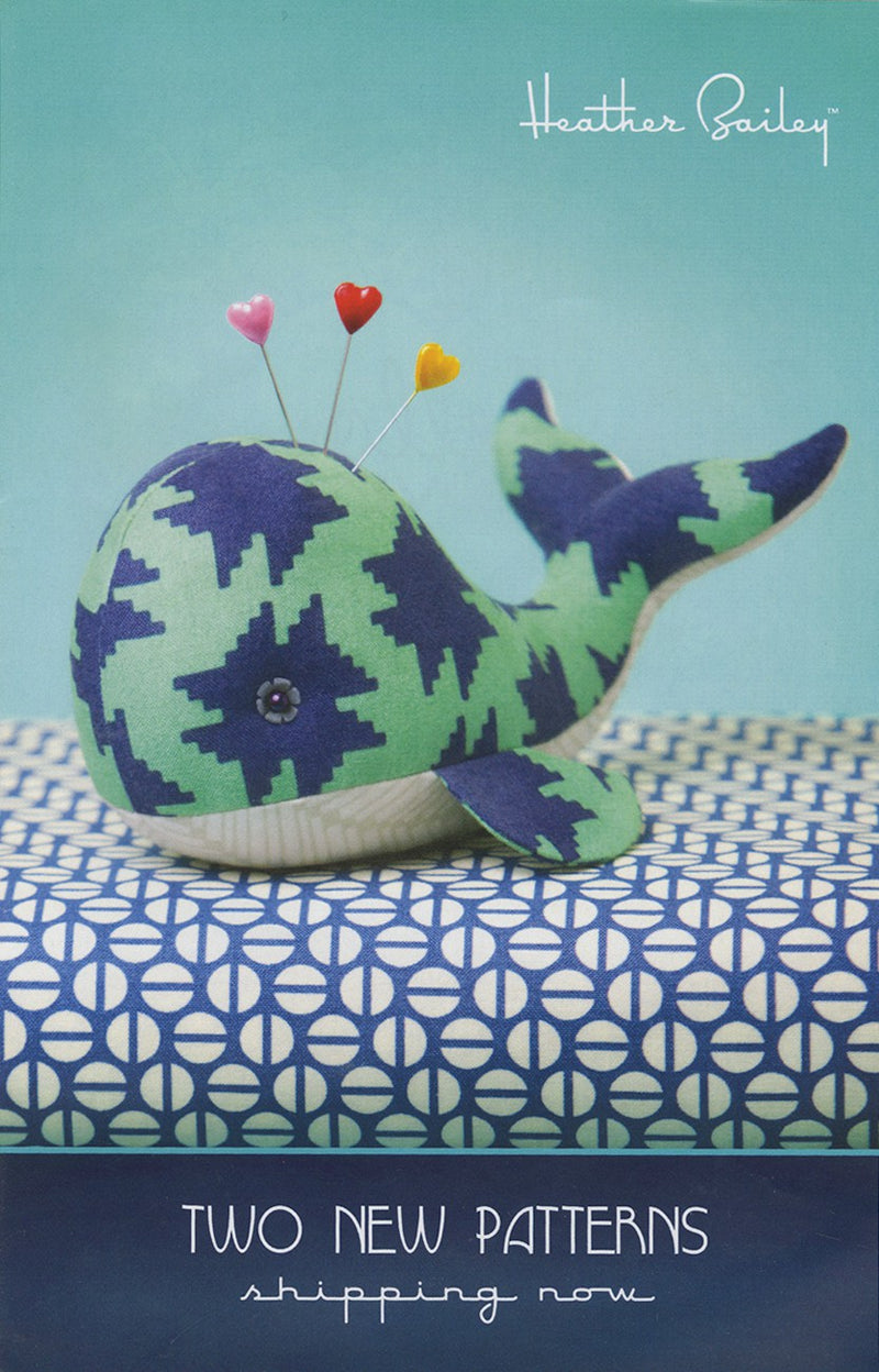 Seymour Spyhop Whale Pincushion or Toy Pattern