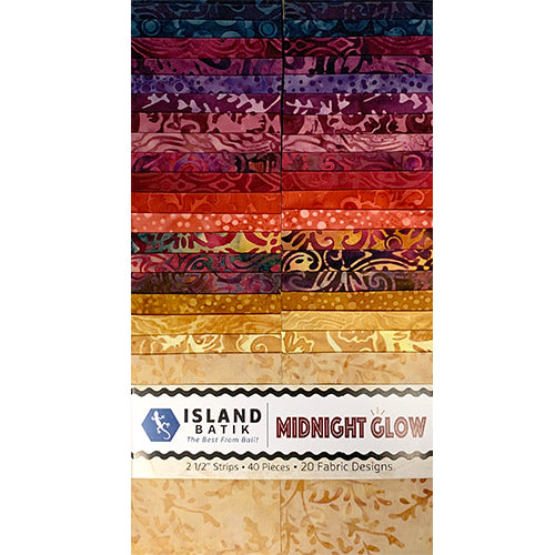 Island Batik Midnight Glow Batik Strip Pack