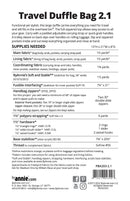 ByAnnie Travel Duffle Bag 2.1 Pattern