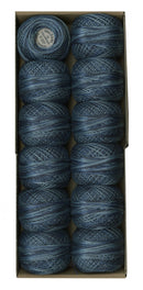 Valdani Pearl Cotton Size 12 Variegated Sea Deep