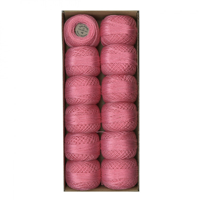 Valdani Pearl Cotton Size 12 Baby Medium Pink