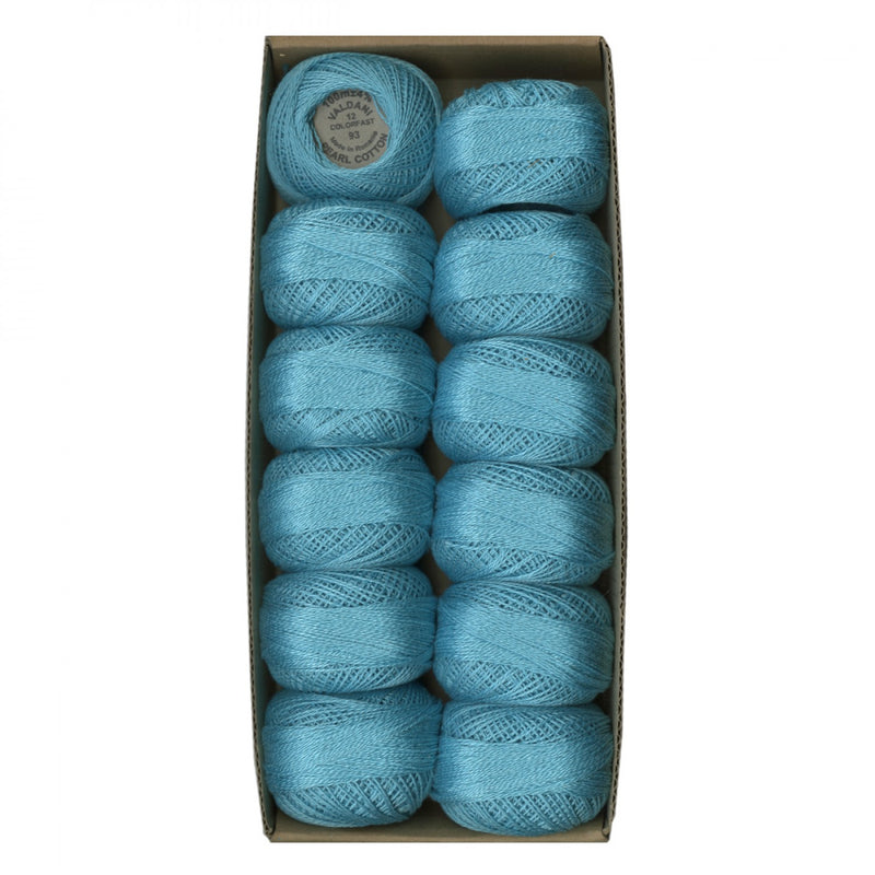 Valdani Pearl Cotton Size 12 Bright Turquoise