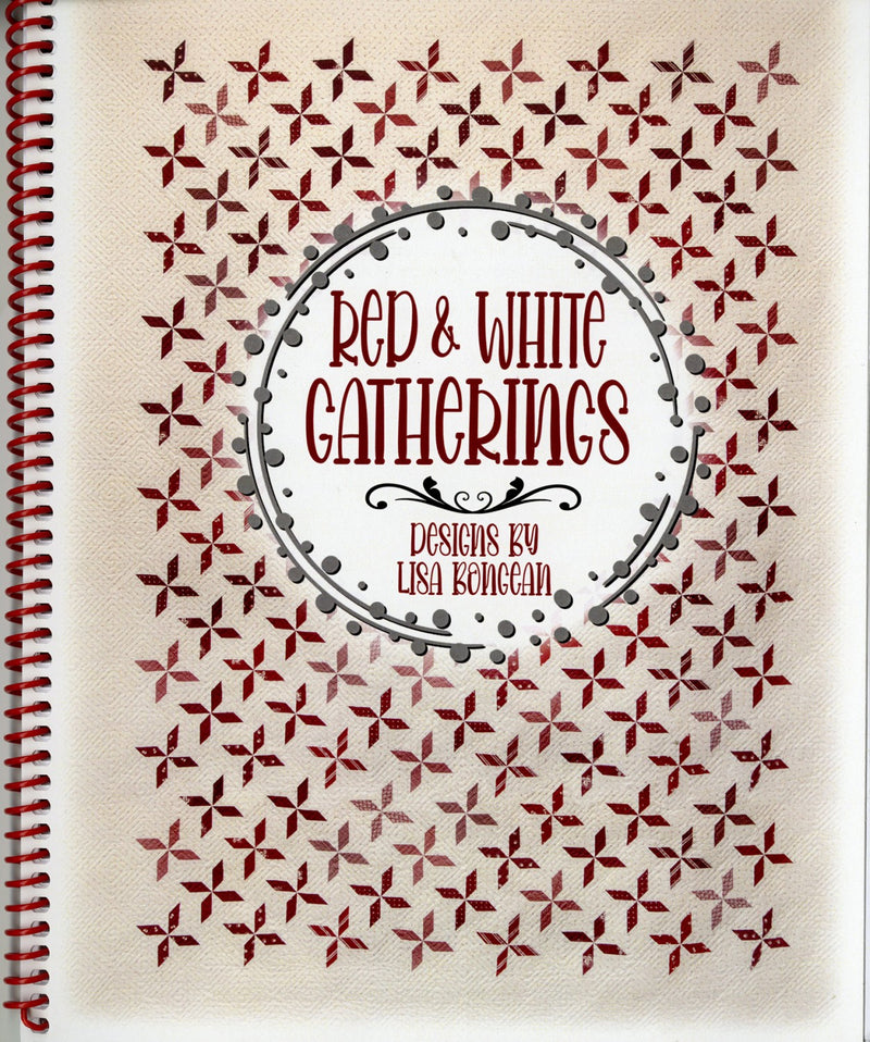 Red And White Gatherings Pattern Bookv