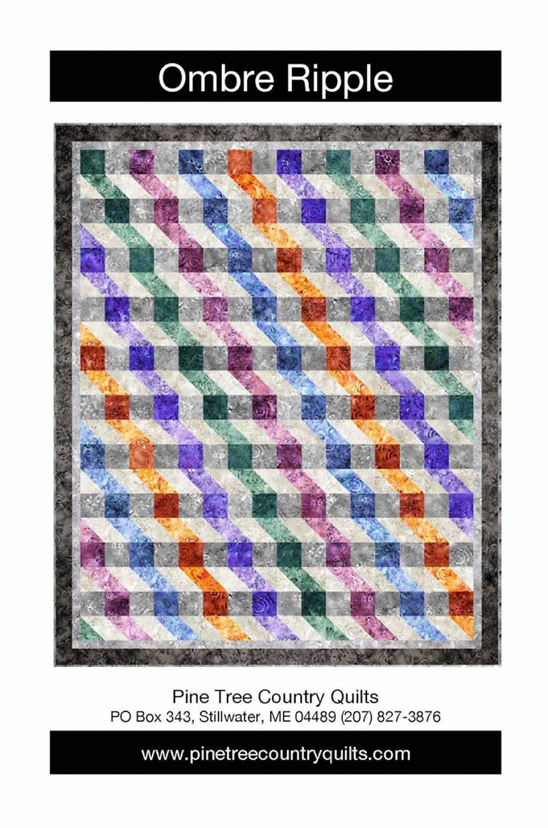 Pine Tree Country Quilts Ombre Ripple Quilt Pattern