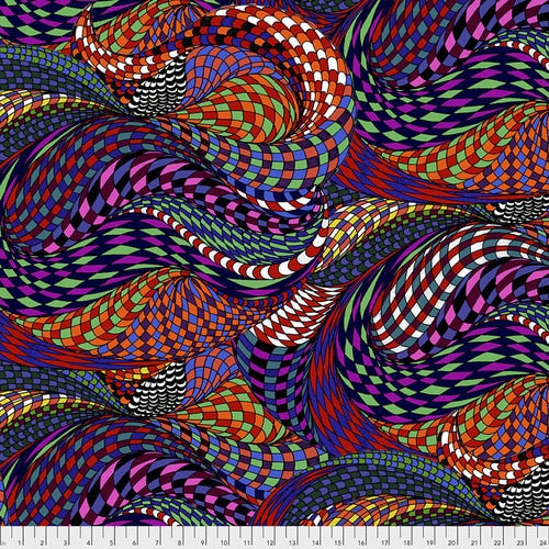 Freespirit Fabrics BioGeo Pattern Swimmingly Color Multi PWAL002.MULTI