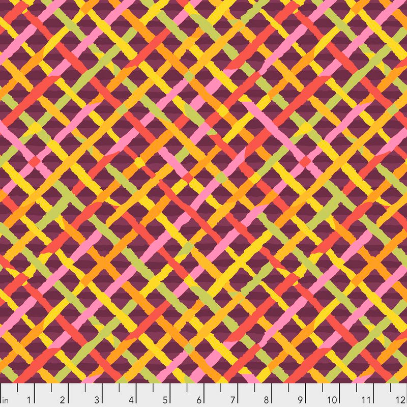 Mad Plaid Color Maroon PWBM037.Maroo  Brandon Mably For Kaffe Fassett Collective 