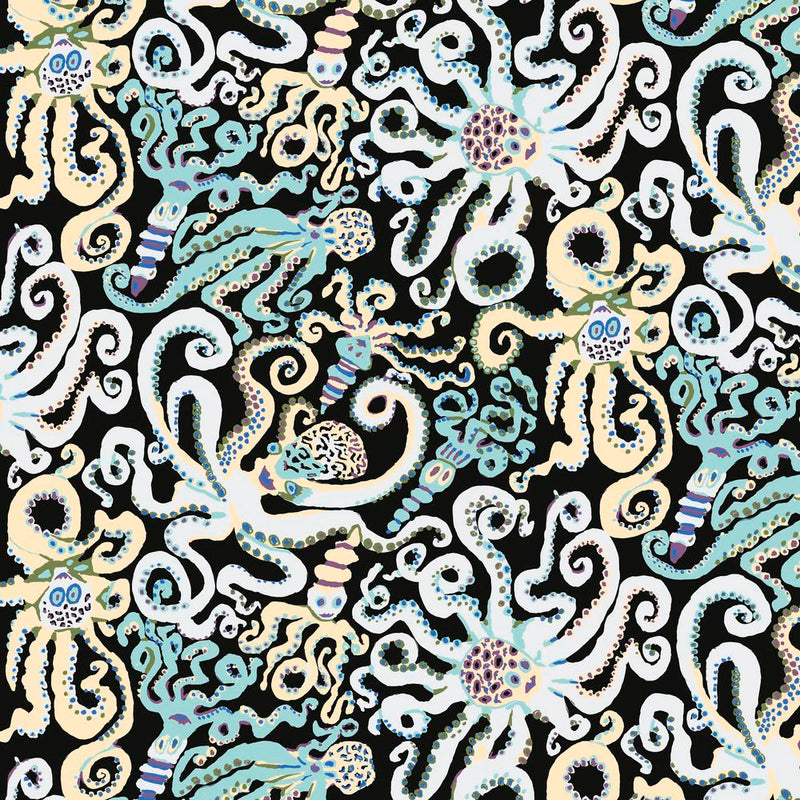 Octopus Color Black PWBM074.Black  Brandon Mably Kaffe Fassett Collective Fall 2020