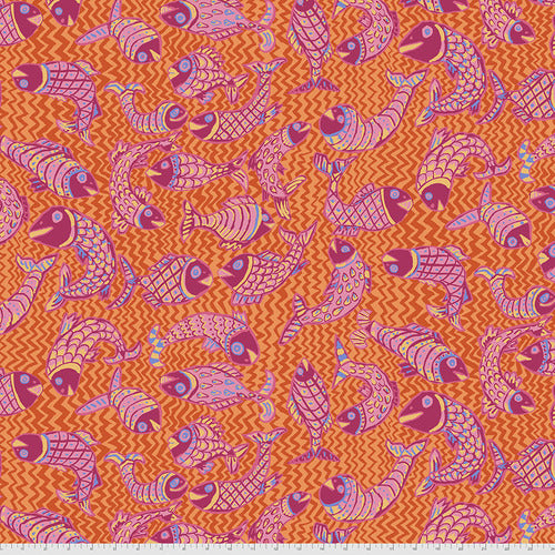 Kaffe Fassett Koi Polloi Orange Fabric