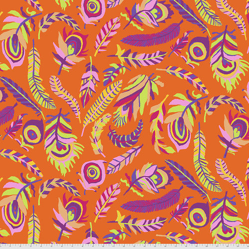 Kaffe Fassett Tickle By Fancy Orange Fabric