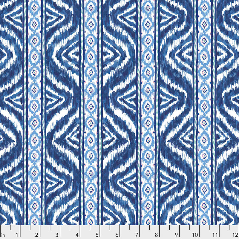 Free Spirit Ganesha Garden By Dena Designs Pattern Totem Color Blue DF304BLUE