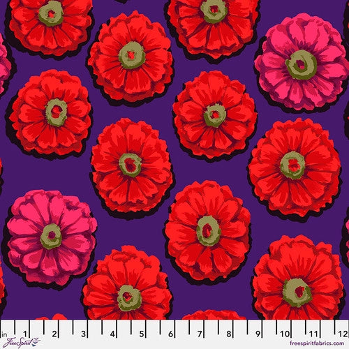 Kaffe Fassett Zinnia Crimson Fabric