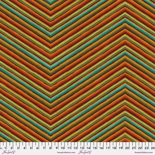 Kaffe Fassett Chevron Stripe Ochre Fabric