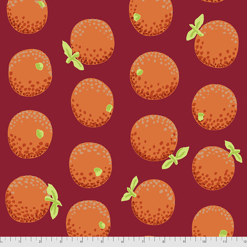 Print Oranges Color Maroon GP177.MAROON