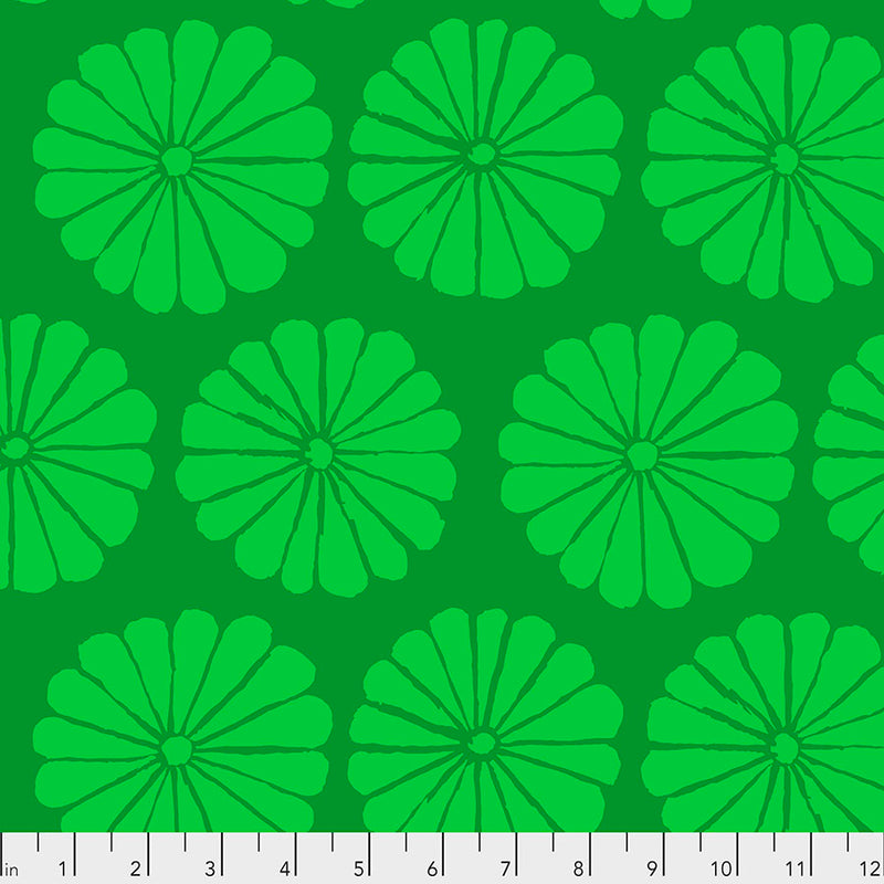 Damask Flower Color Lime GP183.LIME  Designed By Kaffe Fassett For Kaffe Fassett Collective February 2021