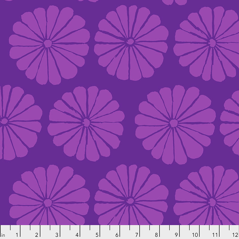 Damask Flower Color Purple GP183.PURPLE  Designed By Kaffe Fassett For Kaffe Fassett Collective February 2021