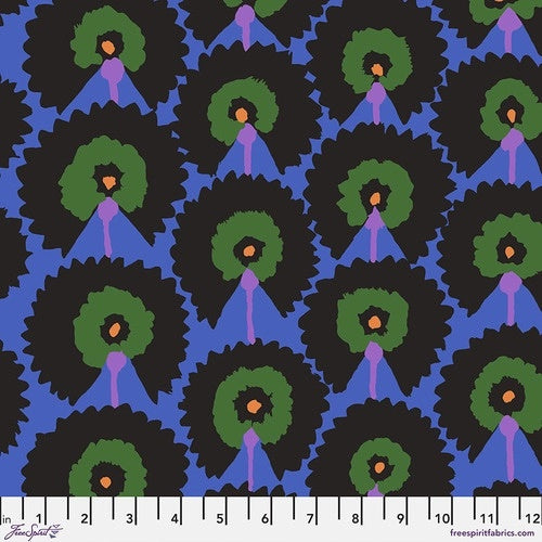 Kaffe Fassett Regal Fans Dark Fabric