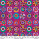 Kaffe Fassett Carpet Cookies Magenta Fabric 