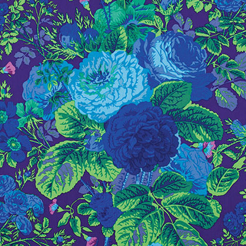Kaffe Fassett Gradi Floral Purple Fabric