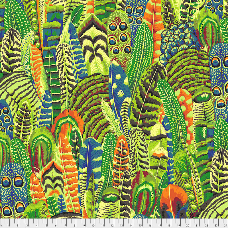 Feathers Color Lime PJ055.LIME  Designed By Philip Jacobs For Kaffe Fassett Collective February 2021