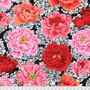 Brocade Peony Color Crimson PJ062.CRIMSON  Philip Jacobs For Kaffe Fassett Collective February 2021