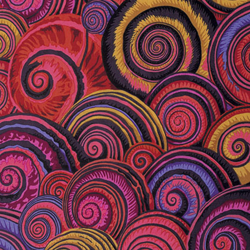 Kaffe Fassett Spiral Shells Red Fabric