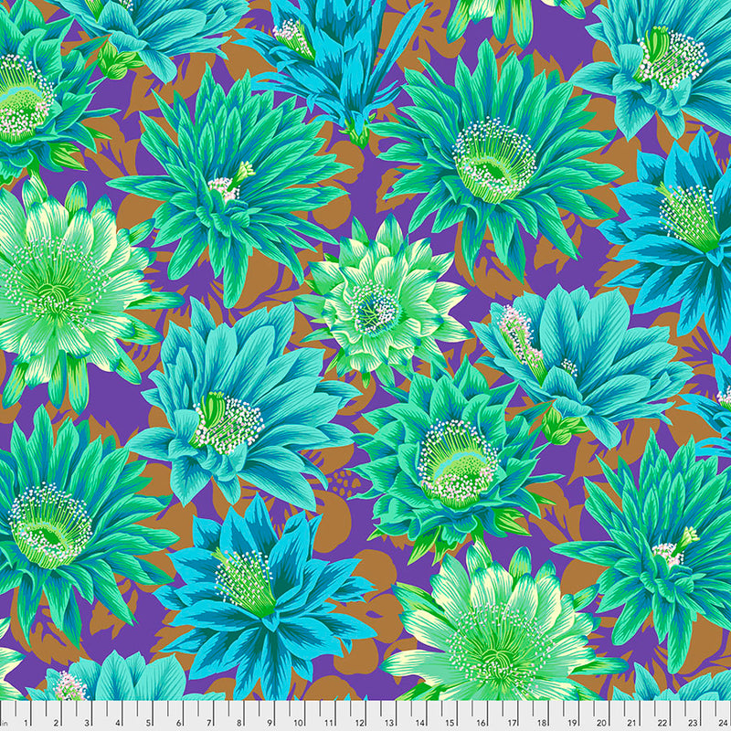 Cactus Flower Color Emerald PJ096.EMERALD  Designed By Philip Jacobs For Kaffe Fassett Collective February 2021