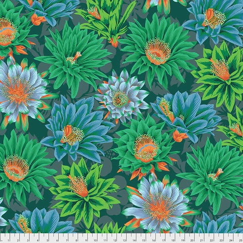 Cactus Flower Color Green PWPJ096.Green  Philip Jacobs For Kaffe Fassett Collective