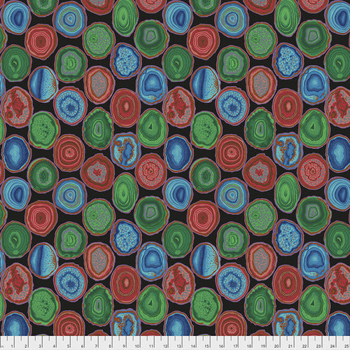 Kaffe Fassett Geodes Black Fabric