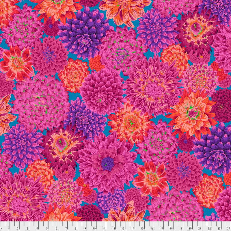 Dancing Dahlias Color Red PWPJ101.RED  Philip Jacobs For Kaffe Fassett Collective Fall 2020