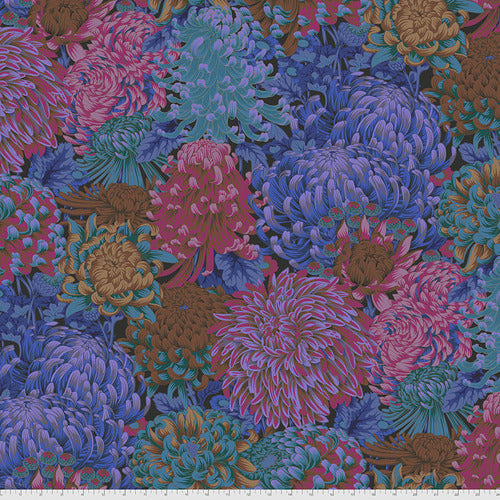 Kaffe Fassett Hokusai's Mums Dark Fabric