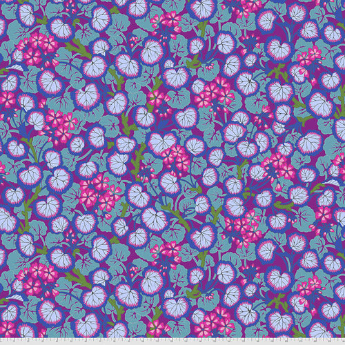 Kaffe Fassett Climbing Geraniums Purple Fabric