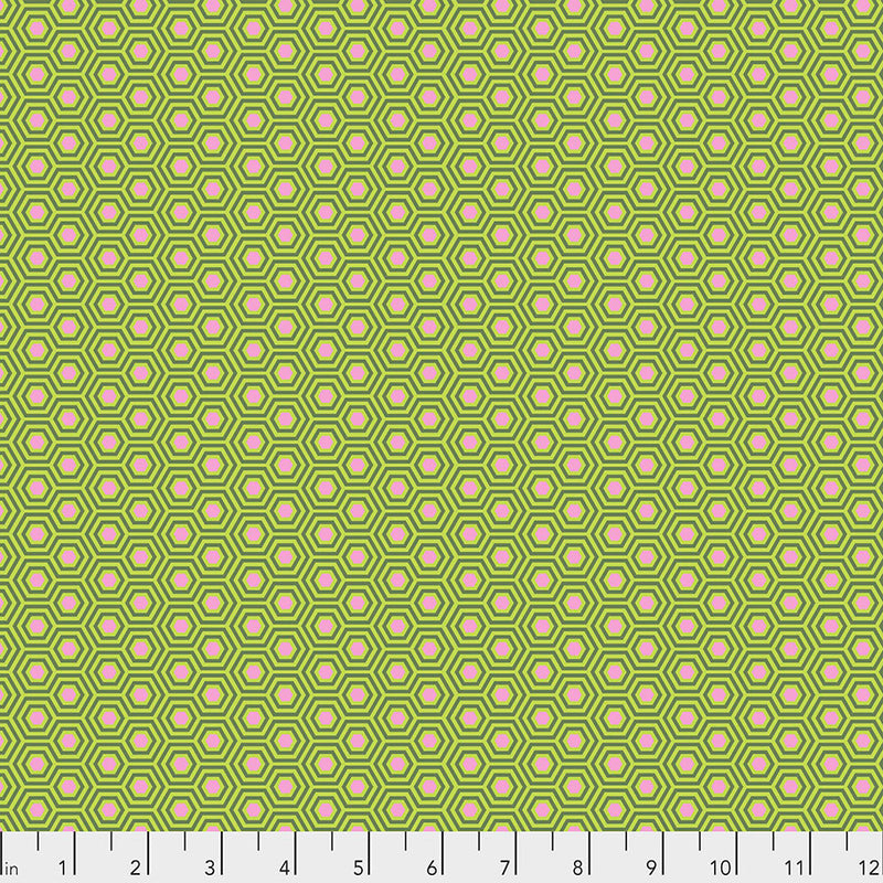 Tula Pink True Colors Hexy Juniper Fabric