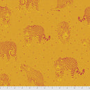 Tula Pink Daydreamer Lil Jaguars Papaya Fabric