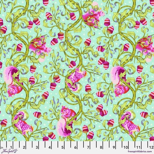 Tula Pink Tiny Beasts Oh Nuts Glimmer Fabric