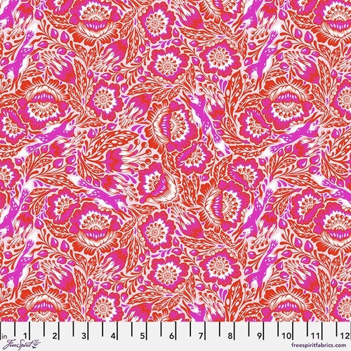 Tula Pink Tiny Beasts Out Foxed Glimmer Fabric