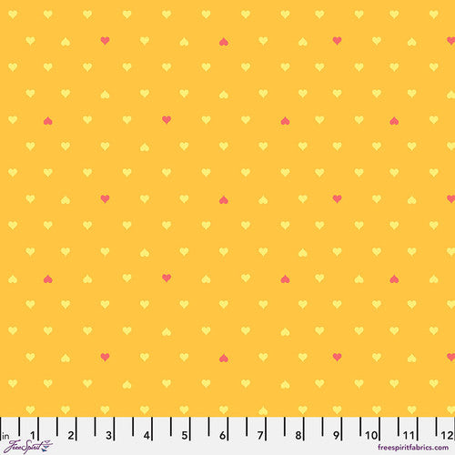 PREORDER Tula Pink Besties Unconditional Love Buttercup Fabric