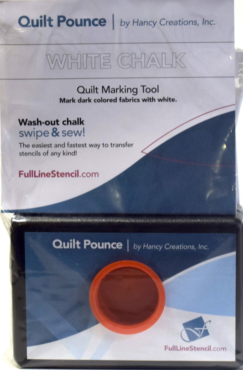 Quilt Pounce Pad Stencil White