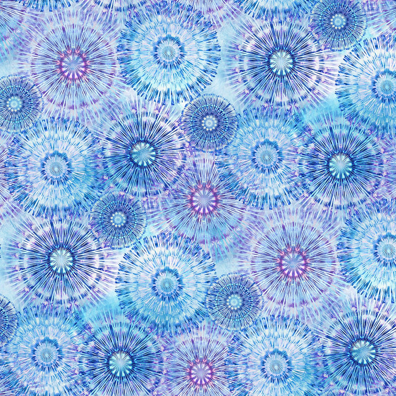 Hoffman Fabrics Bohemian Blends Pattern Bursts Color Hyacinth S4754H-120