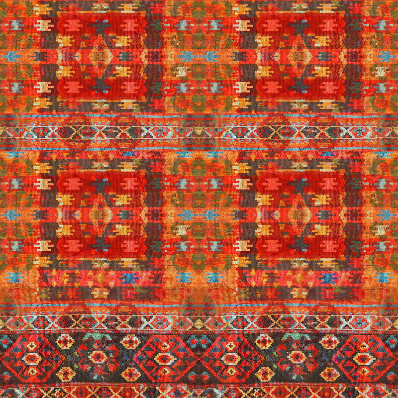Hoffman Fabrics Bohemian Blends Pattern Aztec Color Cayenne S4780H-431