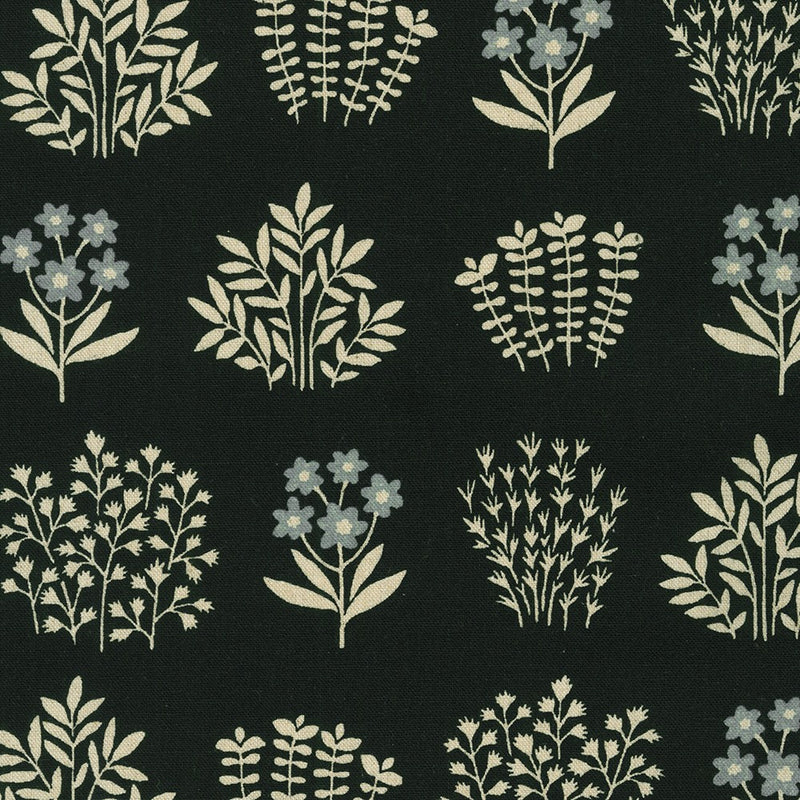 Robert Kaufman Cotton Flax Black Fabric