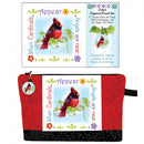 Jody's Cardinal Zippered Pouch Set