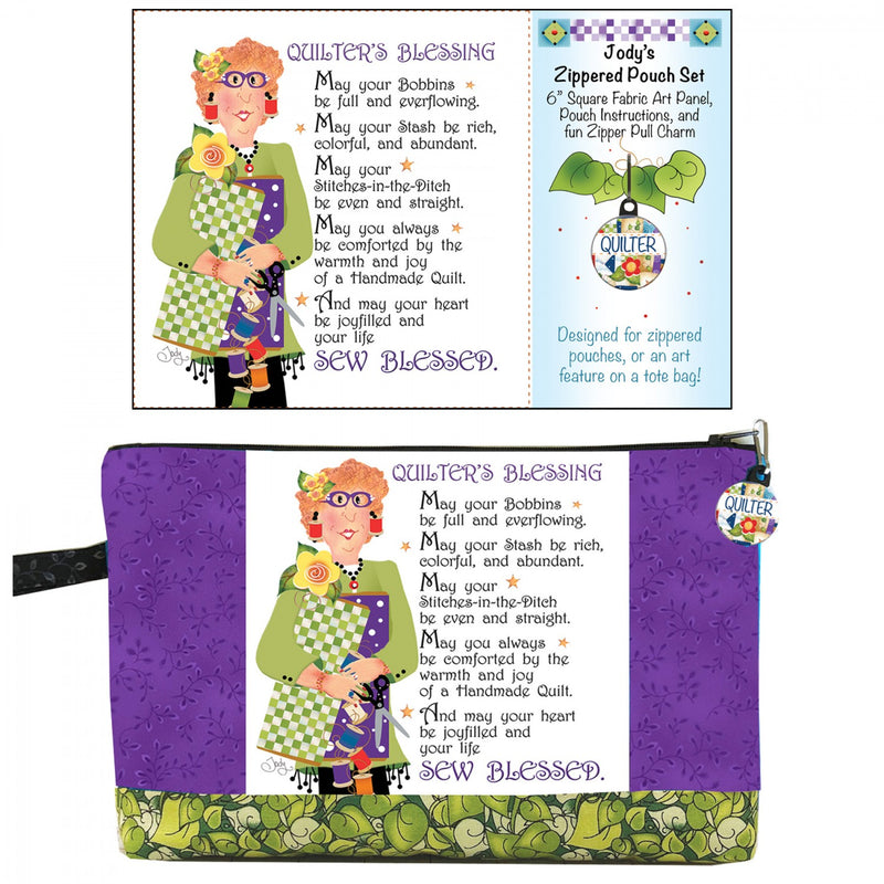 Jody's Quilter's Blessing Zippered Pouch Set
