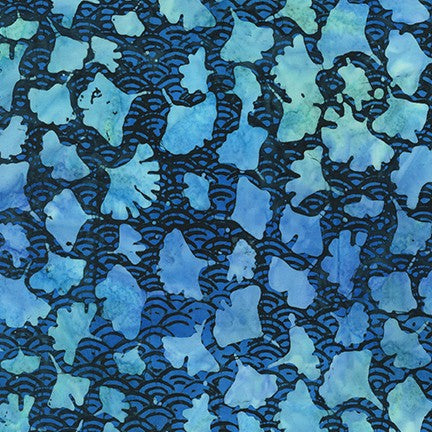 Robert Kaufman Azula Batik By Artisan Batiks Color Peacock 19776-78